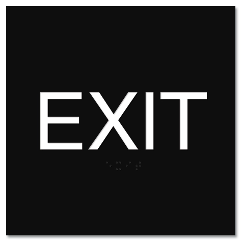 "Exit" Egress Sign - CA Compliant