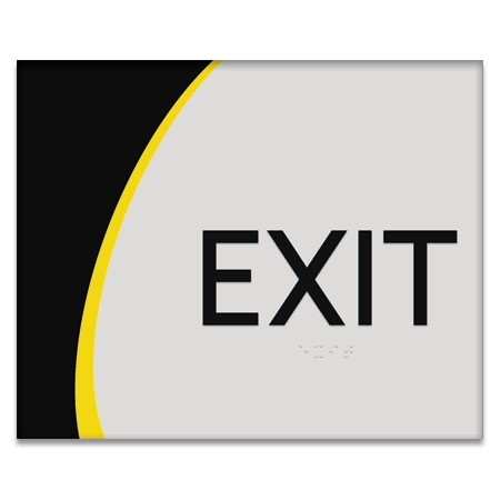 "Exit" Egress Sign - CA Compliant