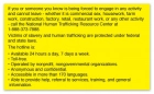 Human Trafficking Notice 3x5 Adhesive Maine New York