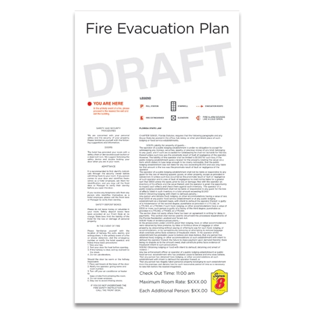 In Room Evacuation Plans