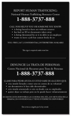 Maryland Large Human Trafficking Notice - Acrylic