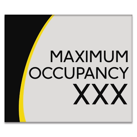 Maximum Occupancy Sign