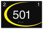 Room Number Sign w/Symbols