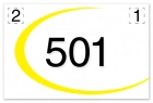 Room Number Sign w/Symbols