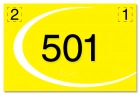Room Number Sign w/Symbols