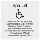 Spa Lift Rules w/ISA Symbol