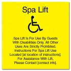 Spa Lift Rules w/ISA Symbol