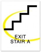 Stairway Exit Sign - DC Compliant