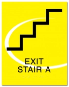 Stairway Exit Sign - DC Compliant