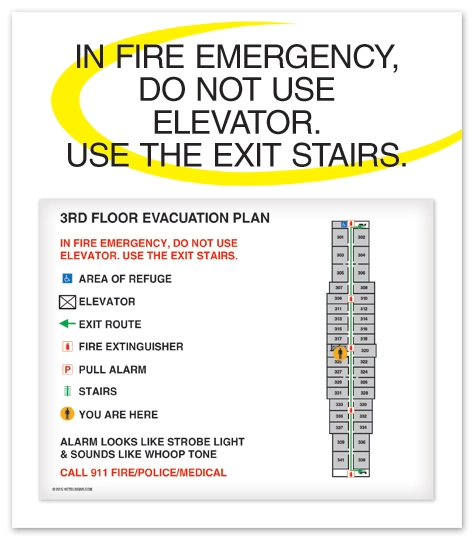 Standard Elevator Evacuation Plans - NYC Compliant