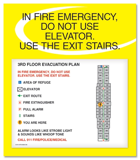 Standard Elevator Evacuation Plans - NYC Compliant