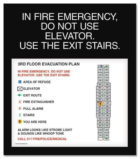 Standard Elevator Evacuation Plans - NYC Compliant
