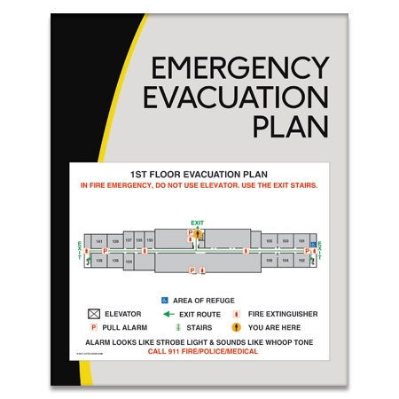 Standard Entrance Evacuation Plans - CA Compliant