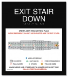 Standard Stairway Evacuation Plans - CA Compliant