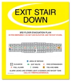 Standard Stairway Evacuation Plans - CA Compliant