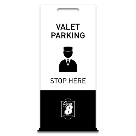 Valet Parking Free-Standing Floor Sign