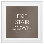 "Exit Ramp Up" Egress Sign - CA Compliant