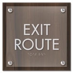 "Exit Route" Egress Sign - CA Compliant