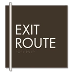 "Exit Route" Egress Sign - CA Compliant