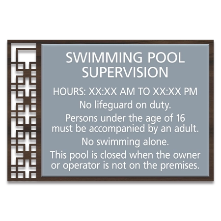 NJ Front Desk Pool Sign - Diverge&trade;