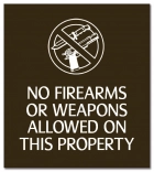 No Firearms or Weapons Allowed - Celtec Version