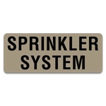 Sprinkler System Label