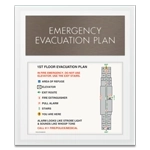 Standard Entrance Evacuation Plans - CA Compliant