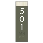 Vertical Room Number Sign