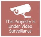 Video Surveillance Sign - Acrylic