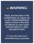 Warning Sign: Plastic and Vinyl