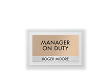 Manager On Duty Signs
