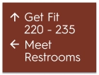 4-Line Directional Sign