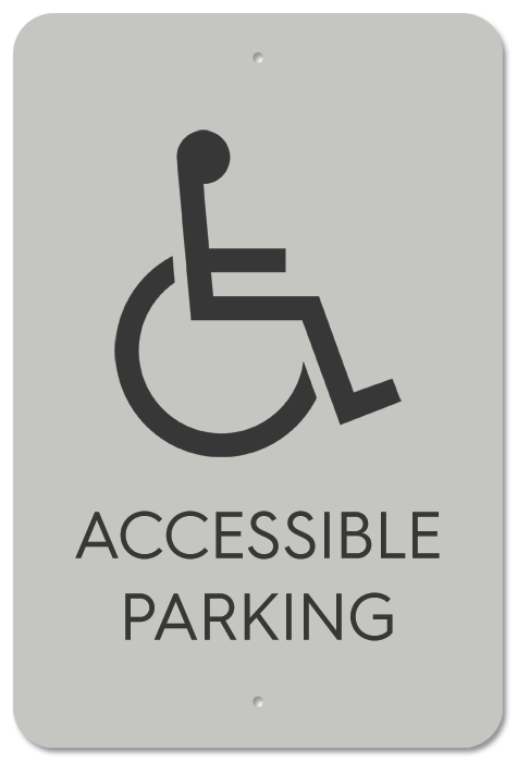 Accessible Parking Sign w/ISA Symbol