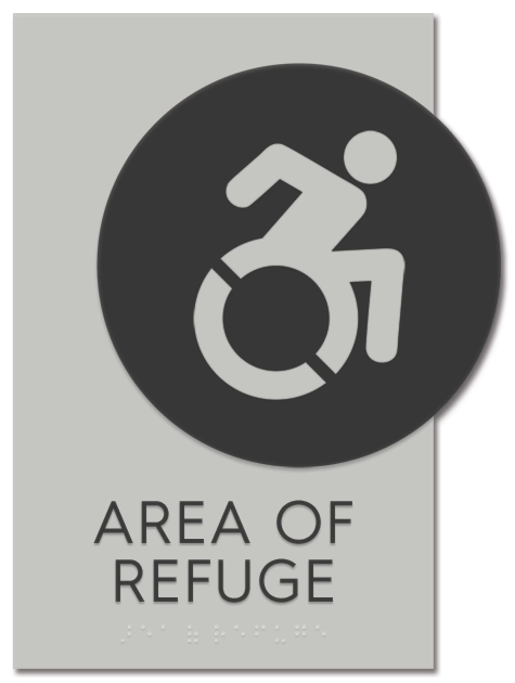 Area of Refuge Sign - Dynamic ISA Symbol