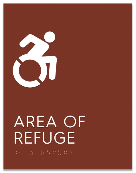 Area of Refuge Sign - Dynamic ISA Symbol