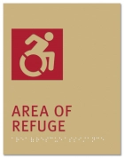 Area of Refuge Sign - Dynamic ISA SymbolReplacements