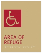 Area of Refuge Sign - ISA Symbol - Replacements
