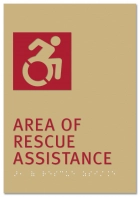 Area of Rescue Assistance Sign - NYC CompliantReplacements