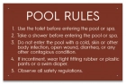 Arizona Pool and Spa Rules Sign