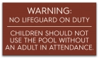 Arkansas No Lifeguard Sign