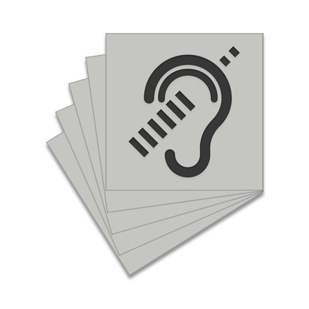 Audio Accessible Symbol Only - 5 Pack
