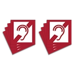 Audio Accessible Symbol Only - Replacements - 8 Pack