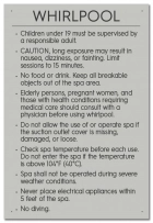 British Columbia Whirlpool Rules Sign