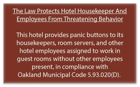CA Housekeeper Protection Notice - Self Adhesive - 8 Pk