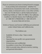 California Code - Human Trafficking Notice - English Version 