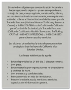 California Code - Human Trafficking Notice - Spanish Version