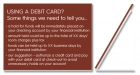 Debit/Check Card Plaque w/Easel