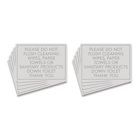 Do Not Flush Small Vinyl - C - 10 Pack