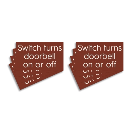 Doorbell Sign - 8 Pack