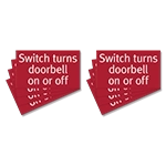 Doorbell Sign - Replacements - 8 Pack